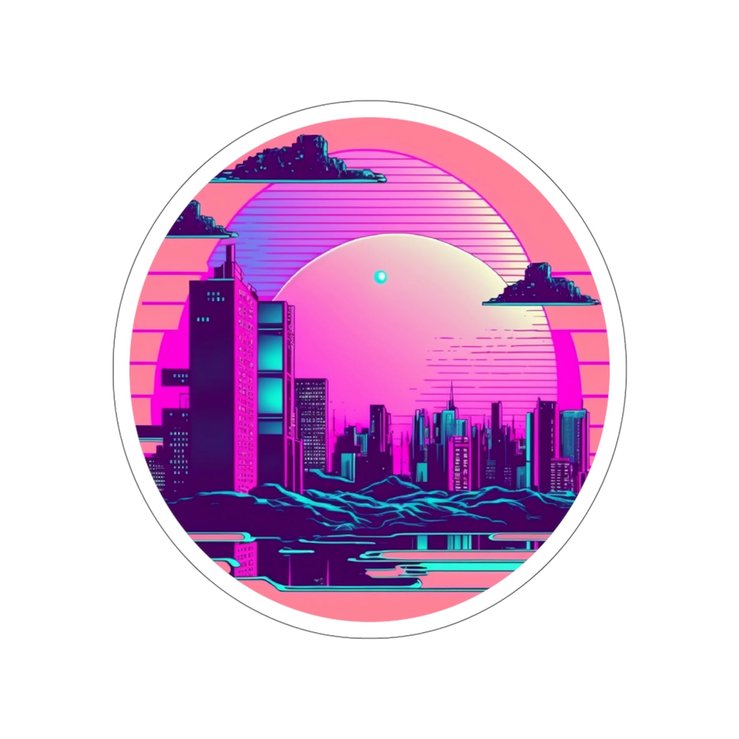 Vapor Wave Cityscape